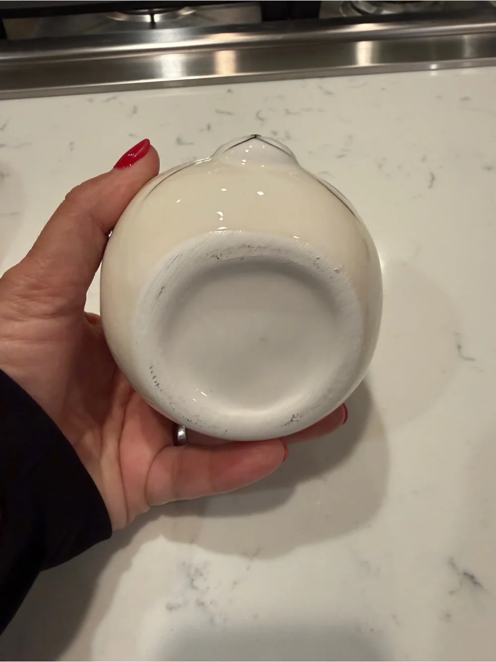 Cute Ceramic Cat Face Planter Pot White Faux Kitty Succulent Holder Decor